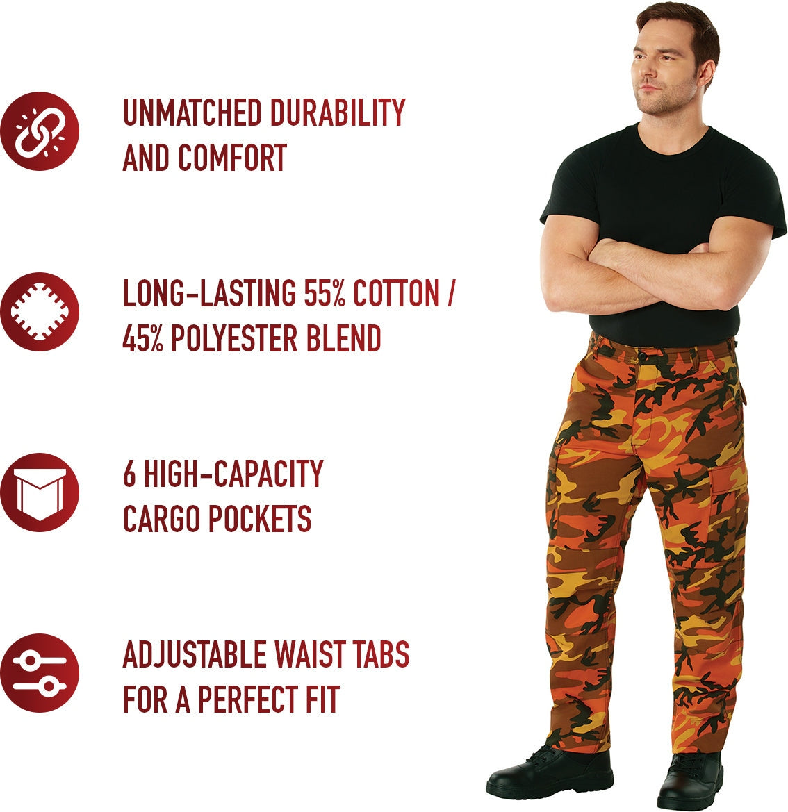 Rothco Color Camo Tactical Bdu Pants