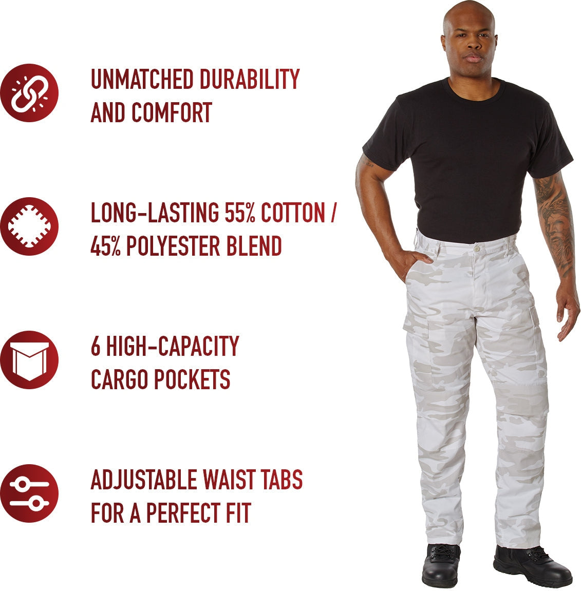 Rothco Color Camo Tactical Bdu Pants