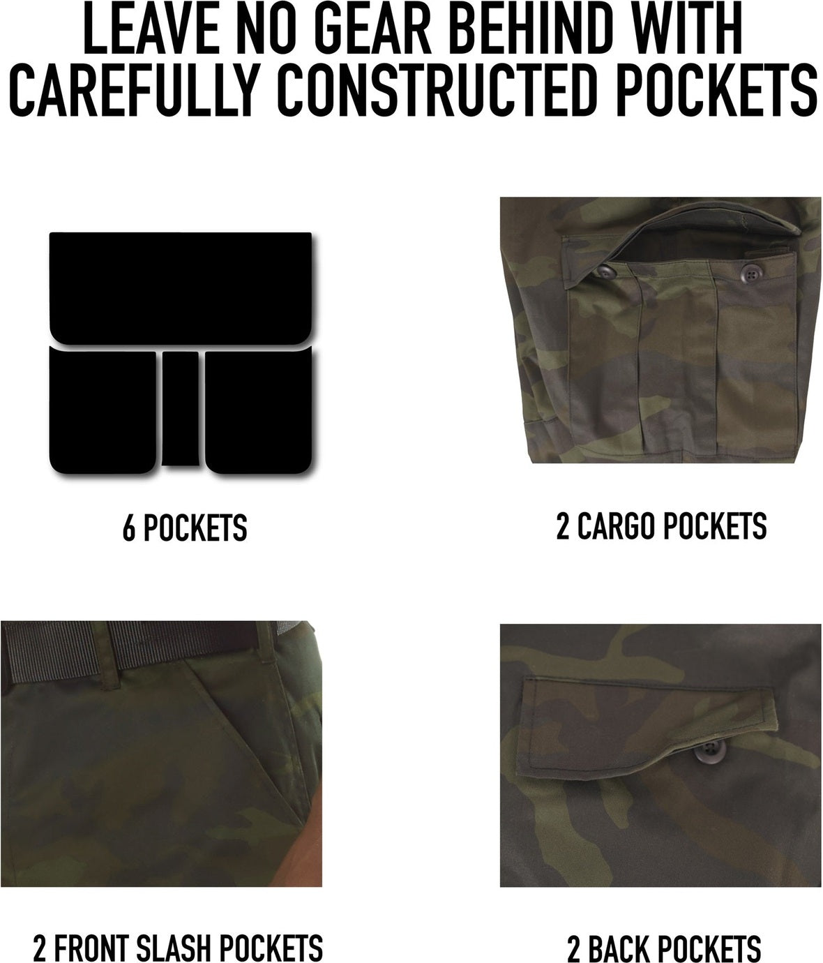 Rothco Color Camo Tactical Bdu Pants