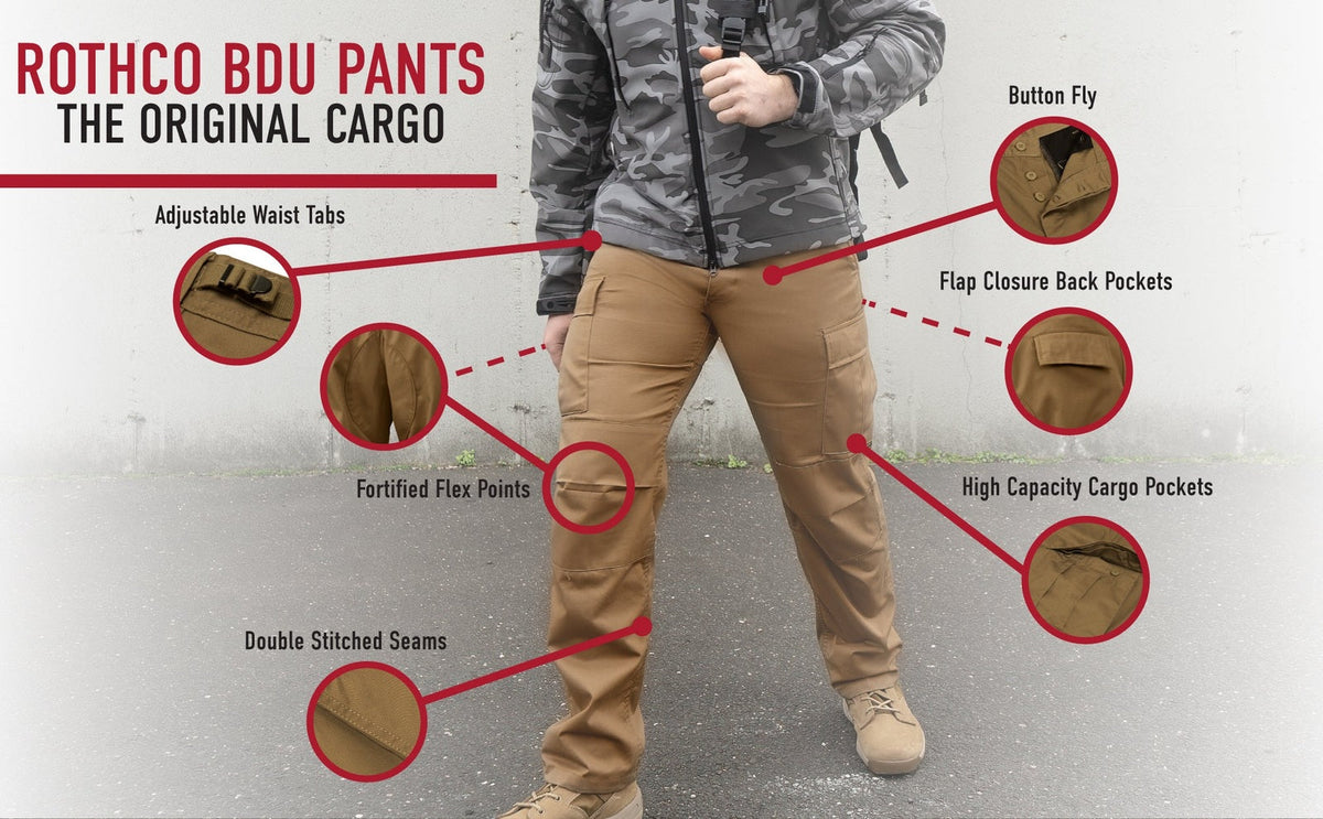 Rothco Color Camo Tactical Bdu Pants