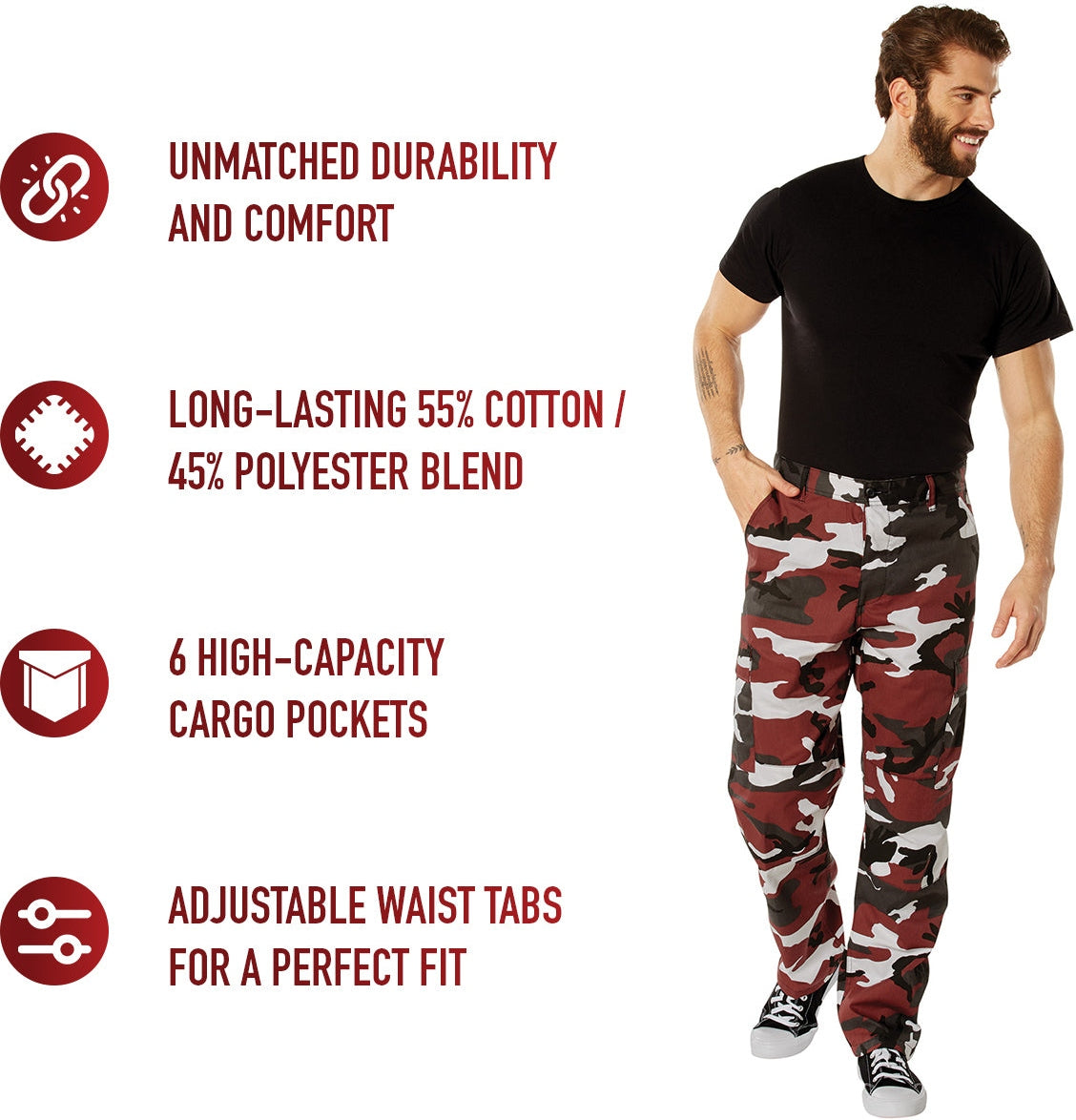 Rothco Color Camo Tactical Bdu Pants