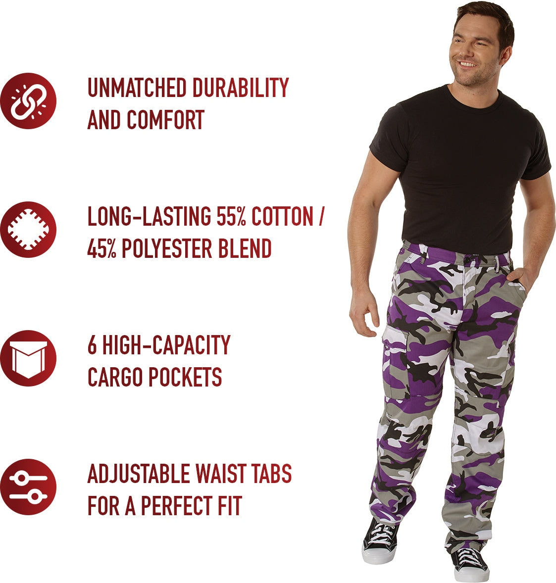 Rothco Color Camo Tactical Bdu Pants