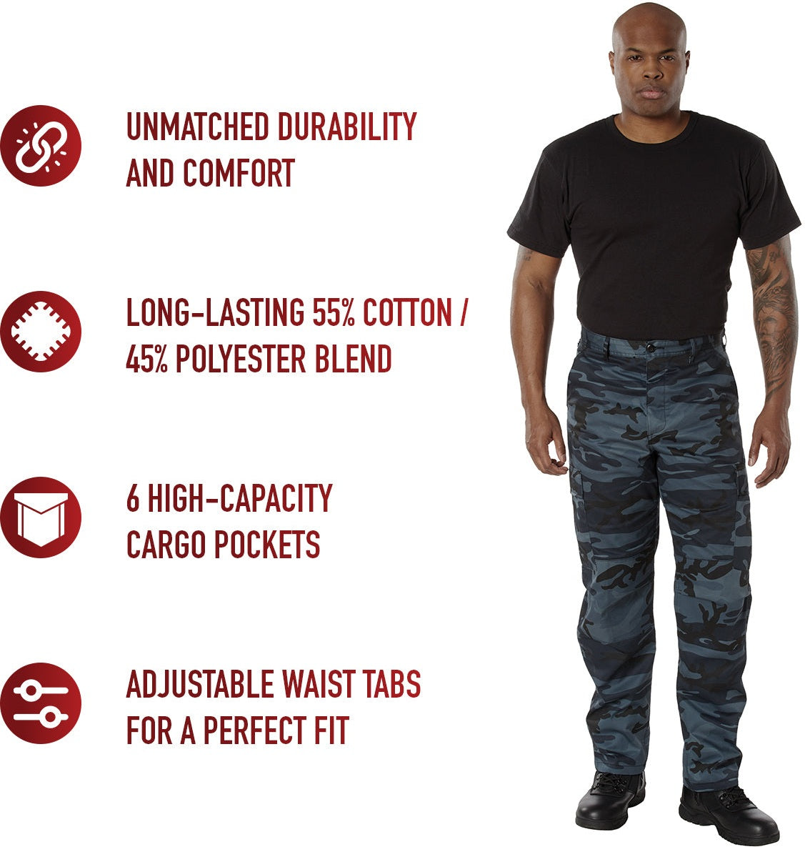 Rothco Color Camo Tactical Bdu Pants