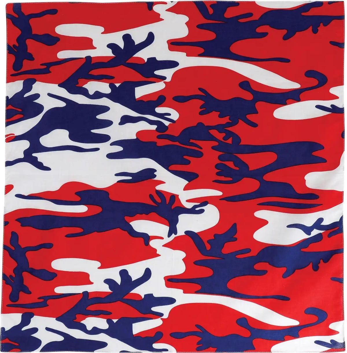 Rothco Colored Camo Bandana Red / White / Blue / one Size