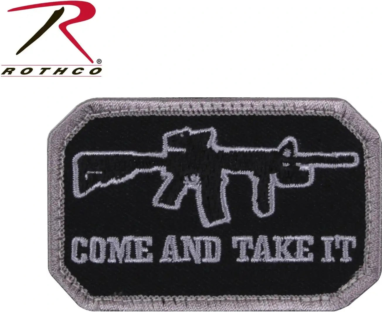 Rothco Come and Take it Morale Patch Black / Silver / one Size