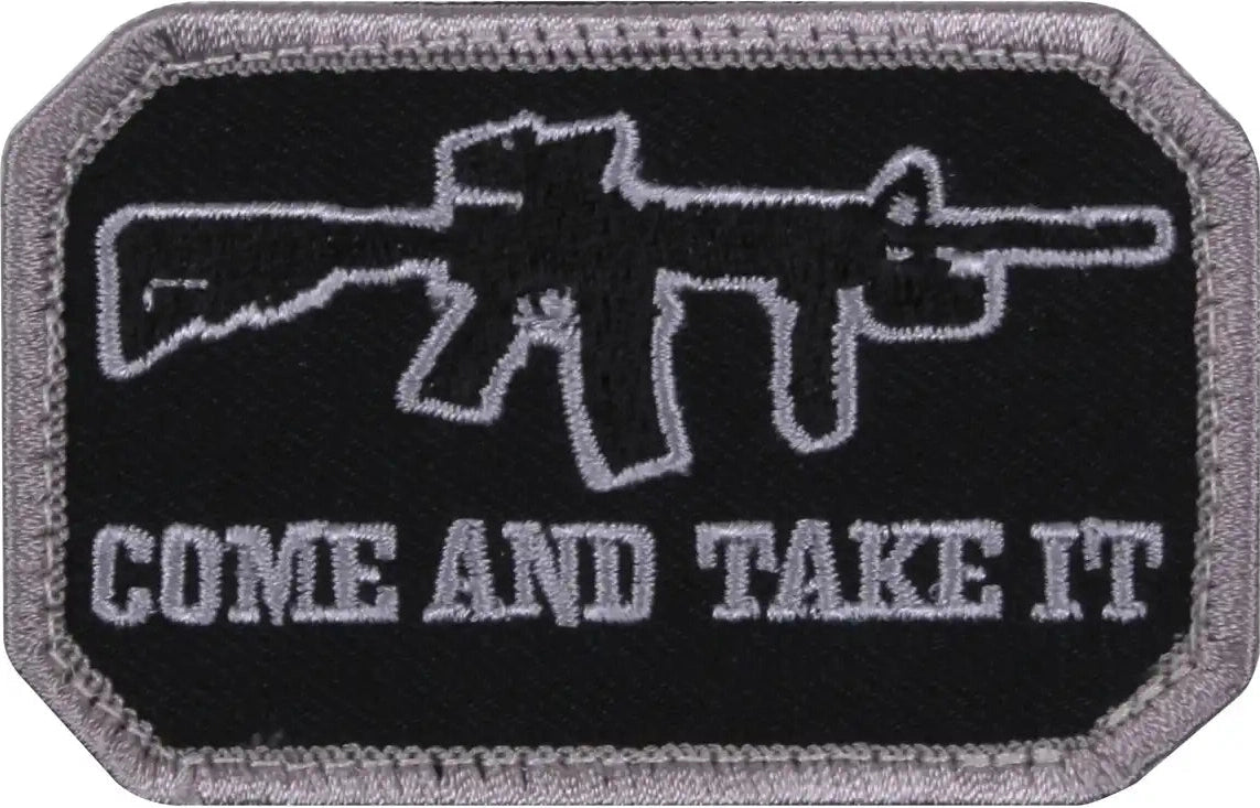 Rothco Come and Take it Morale Patch Black / Silver / one Size