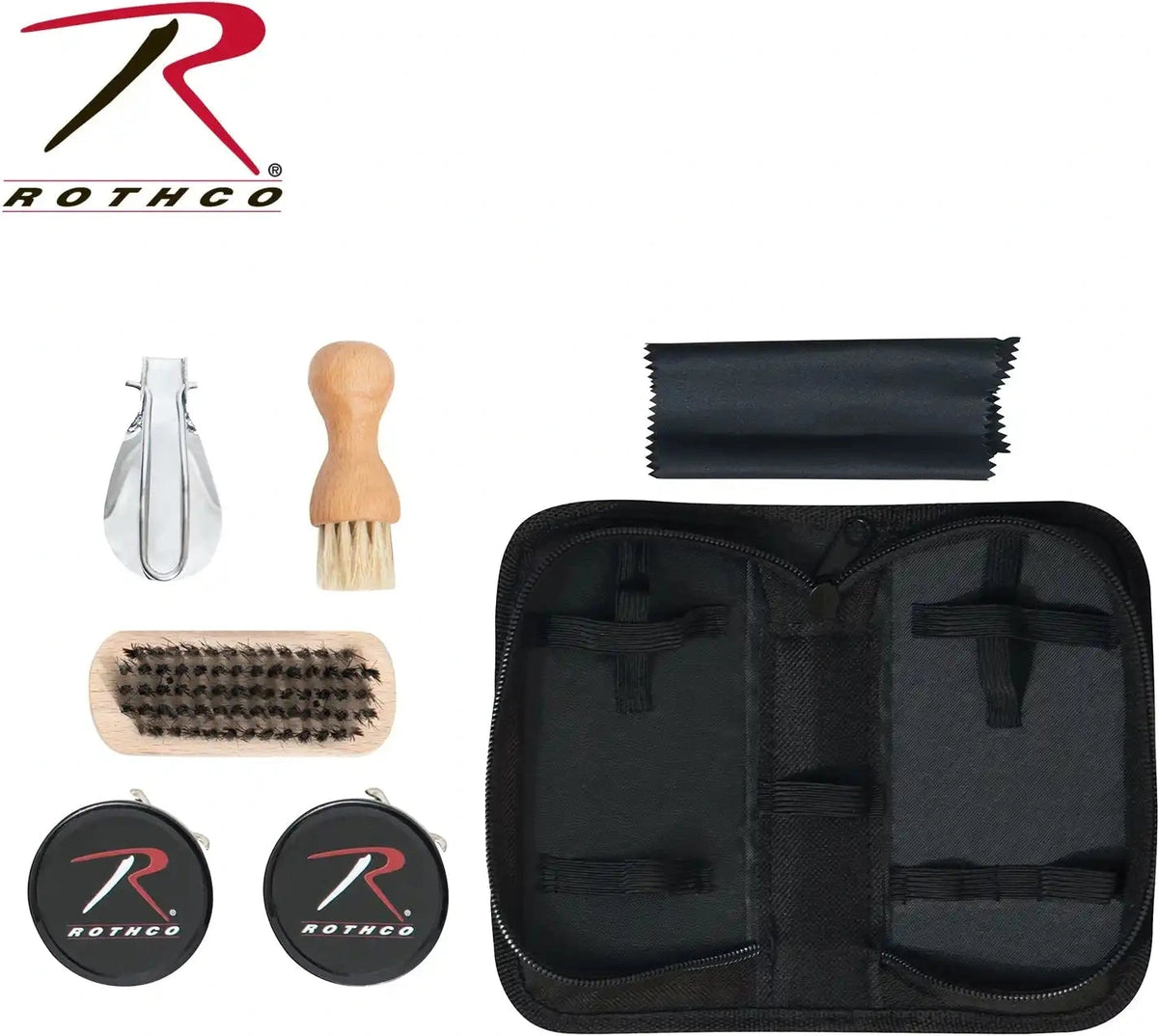 Rothco Compact Shoe Care Kit Black / one Size