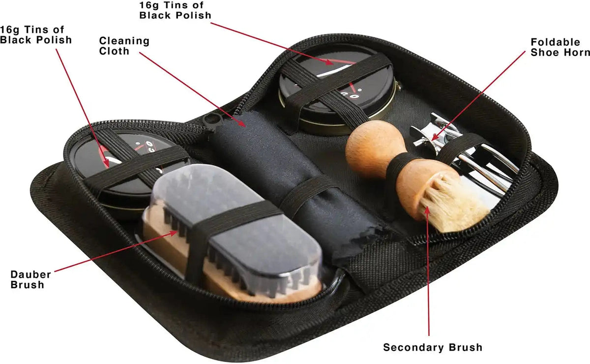 Rothco Compact Shoe Care Kit Black / one Size