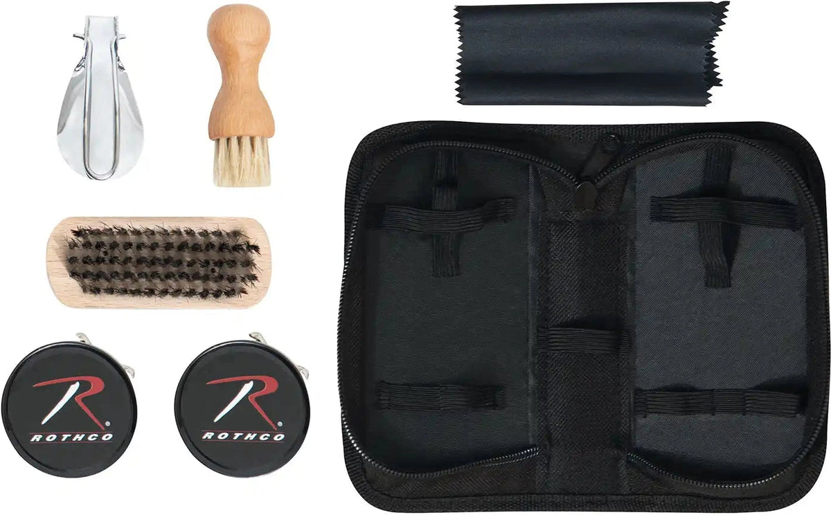 Rothco Compact Shoe Care Kit Black / one Size