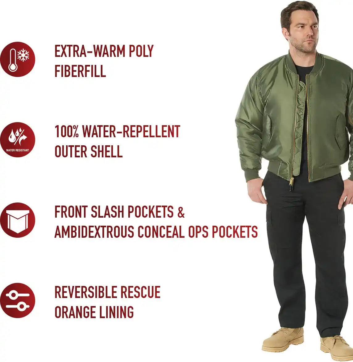 Rothco Concealed Carry Ma-1 Flight Jacket