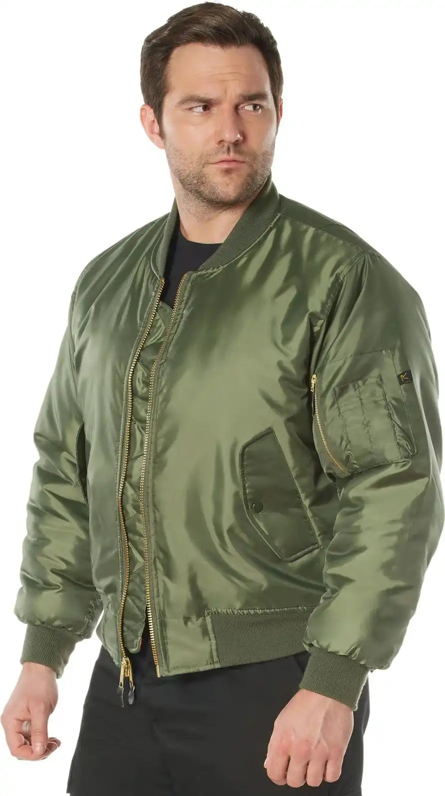 Rothco Concealed Carry Ma-1 Flight Jacket - Sage Green / s
