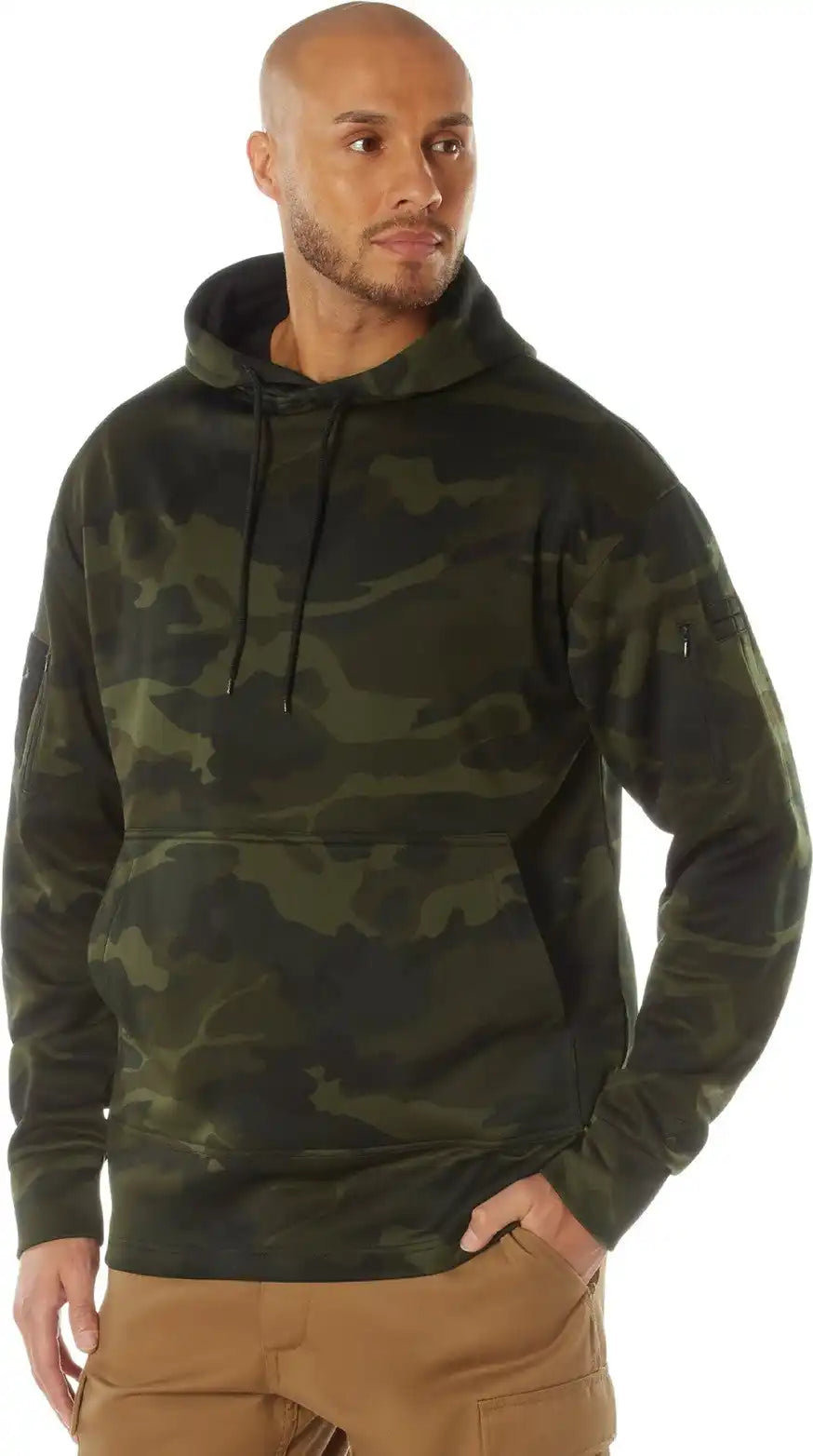Rothco Concealed Carry Midnight Camo Hoodie Black / s
