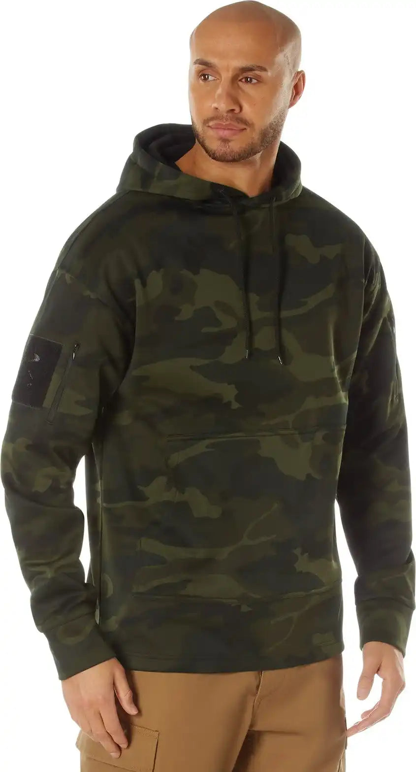 Rothco Concealed Carry Midnight Camo Hoodie - Woodland / s