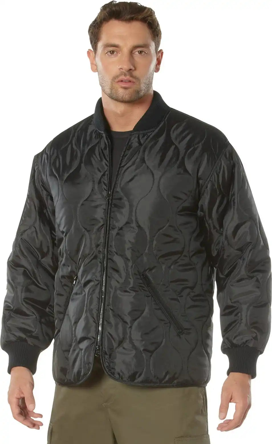 Rothco Concealed Carry Quilted Woobie Jacket Black / m
