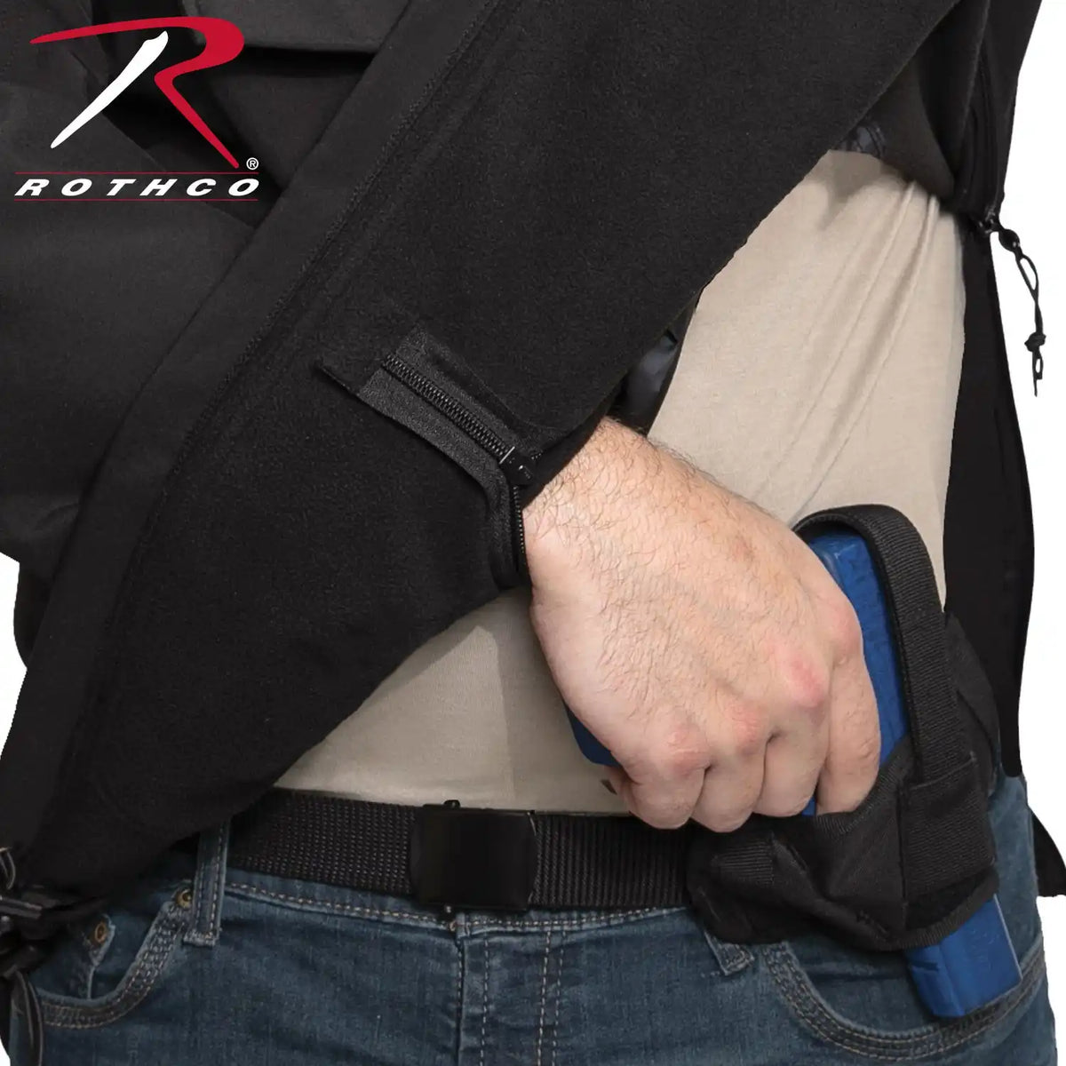 Rothco Concealed Carry Soft Shell Anorak Black