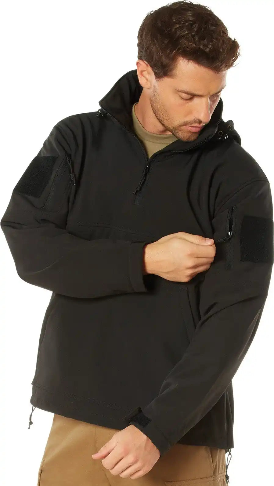 Rothco Concealed Carry Soft Shell Anorak Black