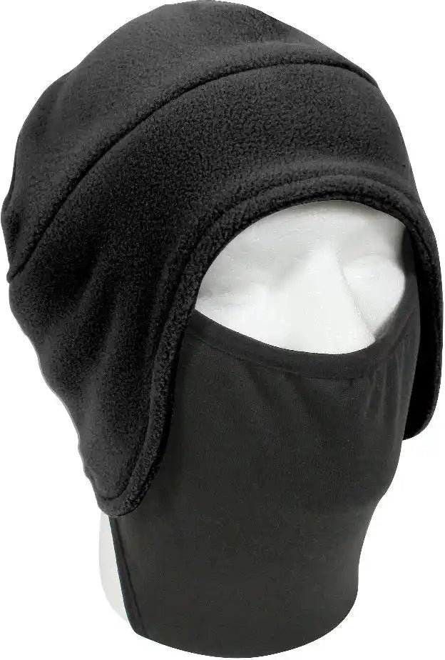 Rothco Convertible Fleece Cap with Poly Facemask Black / one Size
