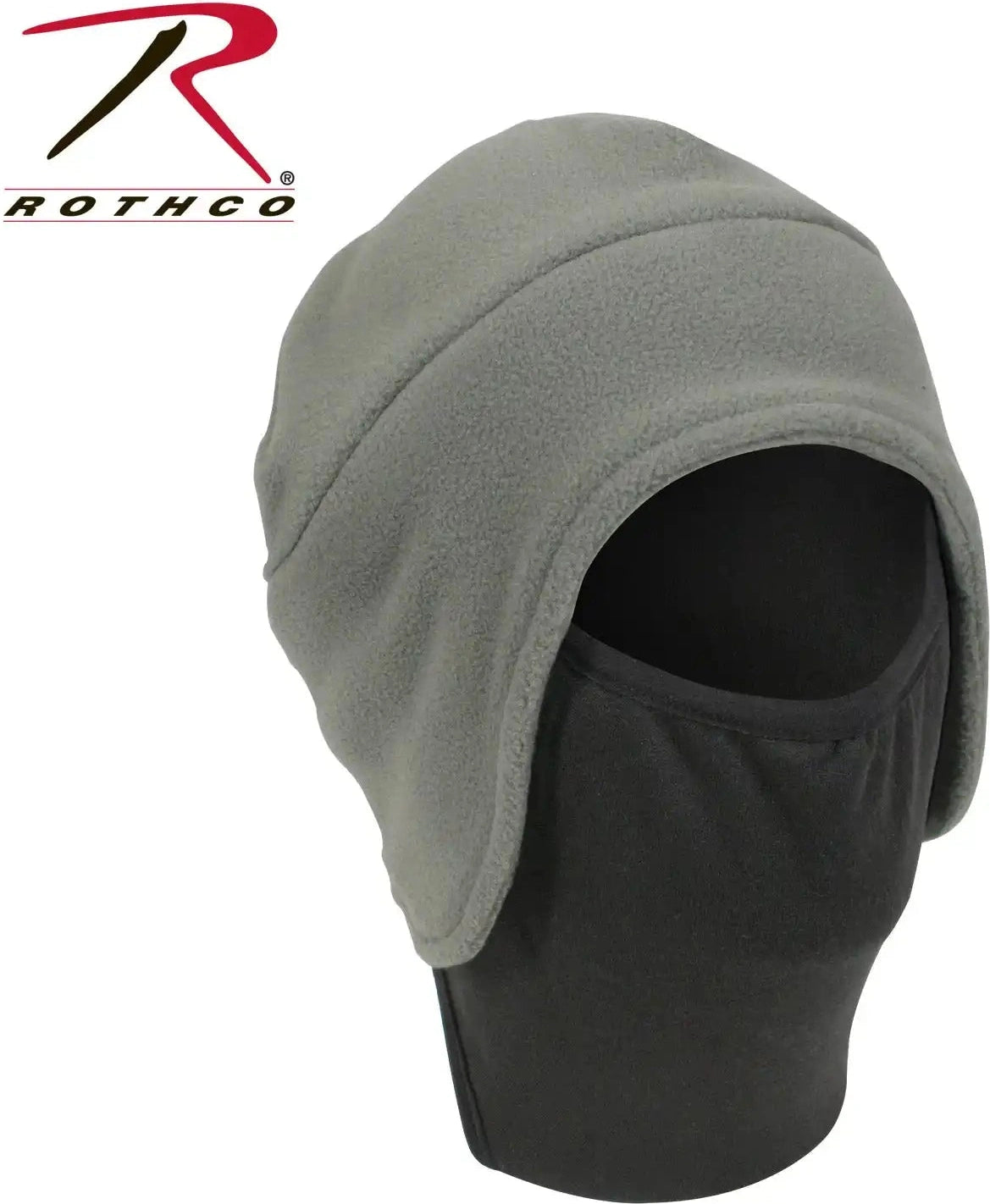 Rothco Convertible Fleece Cap with Poly Facemask Black / one Size