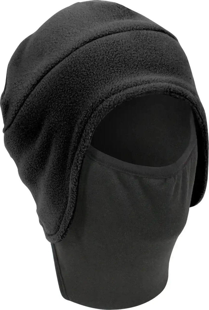 Rothco Convertible Fleece Cap with Poly Facemask Black / one Size