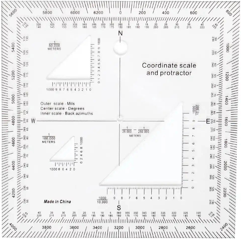 Rothco Coordinate Scale Protractor