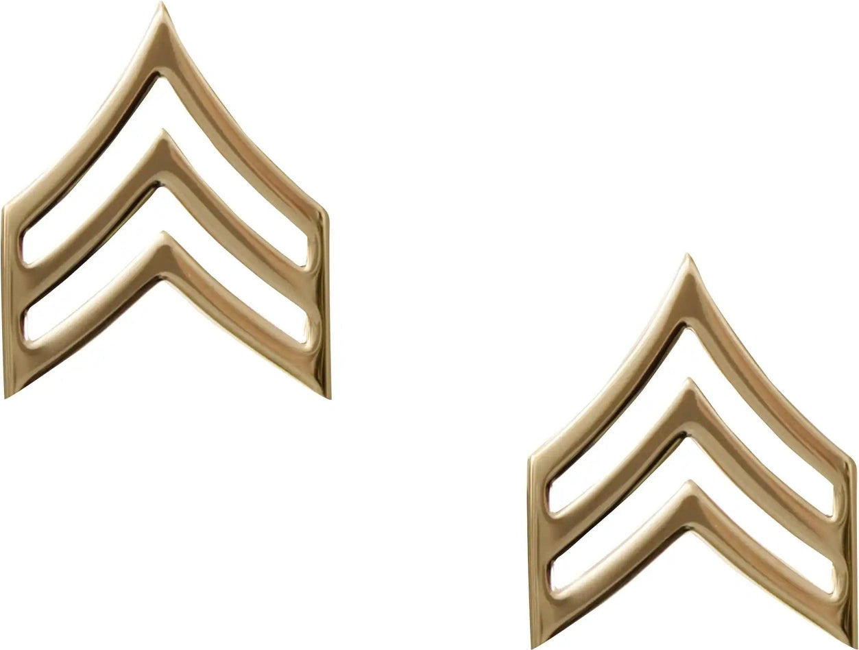 Rothco Corporal Polished Insignia Gold