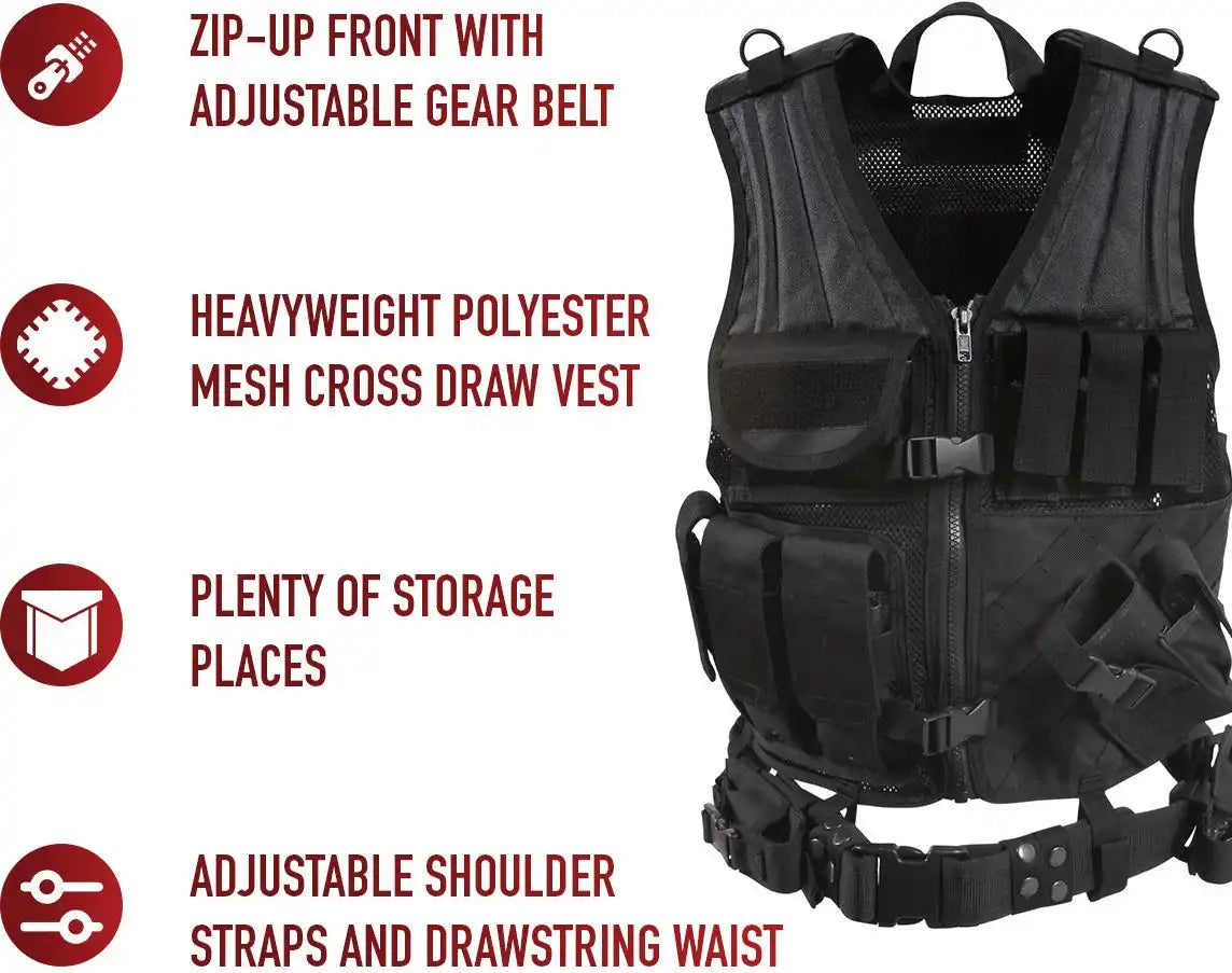 Rothco Cross Draw Molle Tactical Vest