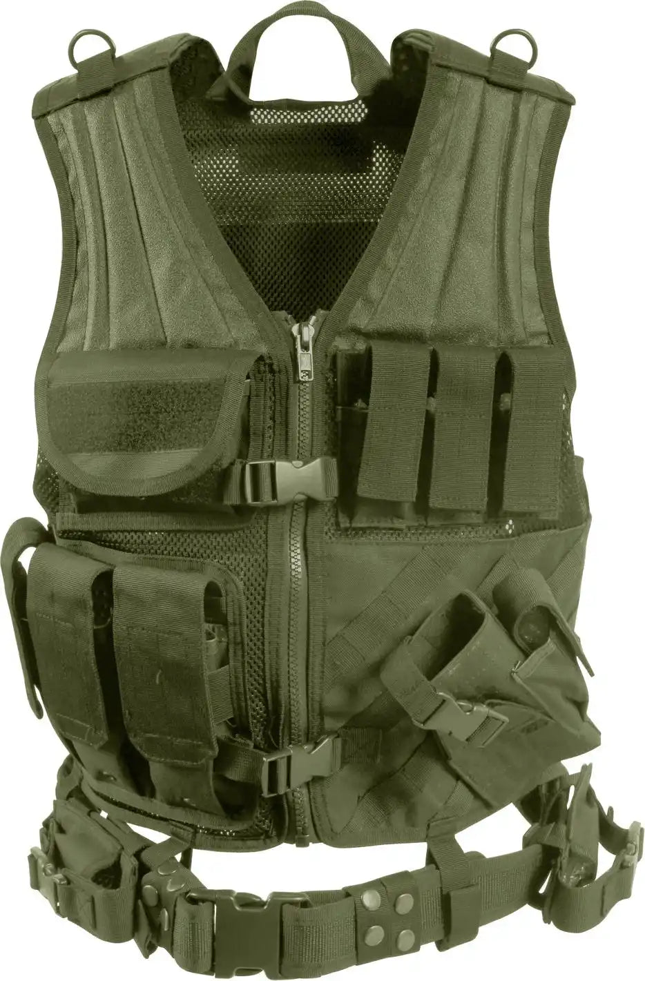 Rothco Cross Draw Molle Tactical Vest Olive Drab / Regular
