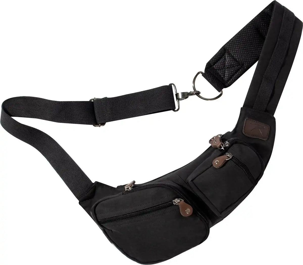 Rothco Crossbody Canvas Sling Bag Black