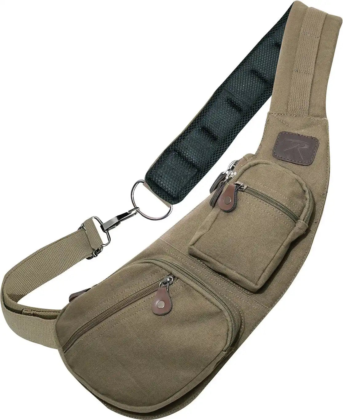 Rothco Crossbody Canvas Sling Bag Vintage Olive Drab