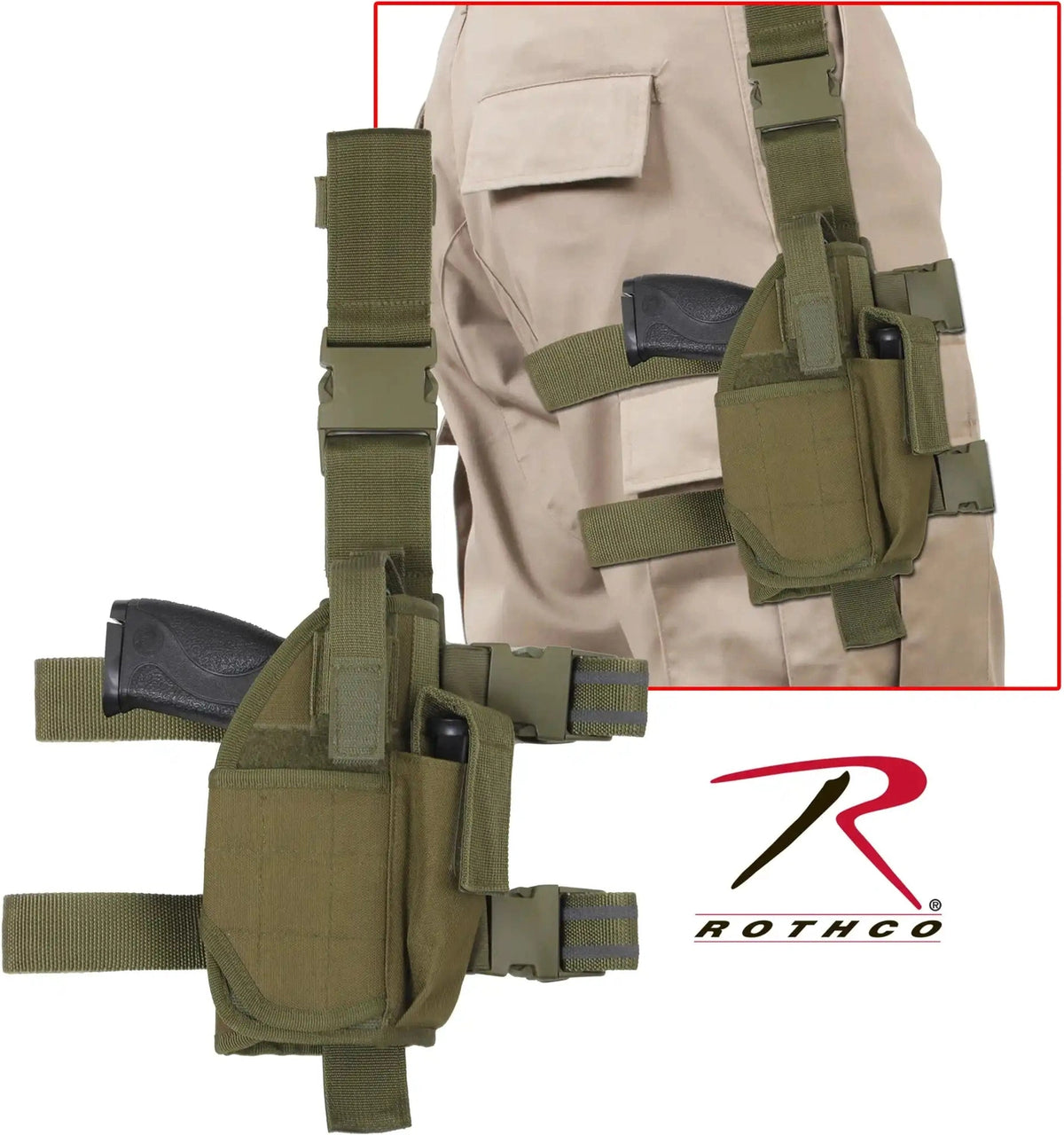Rothco Deluxe Adjustable Universal Drop Leg Tactical Holster