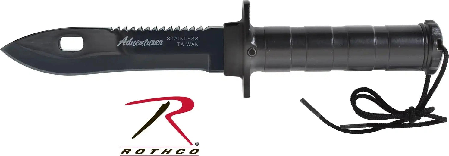 Rothco Deluxe Adventurer Survival Kit Knife Black