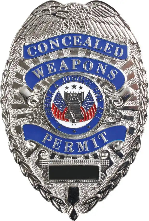 Rothco Deluxe ?Concealed Weapons Permit’ Badge