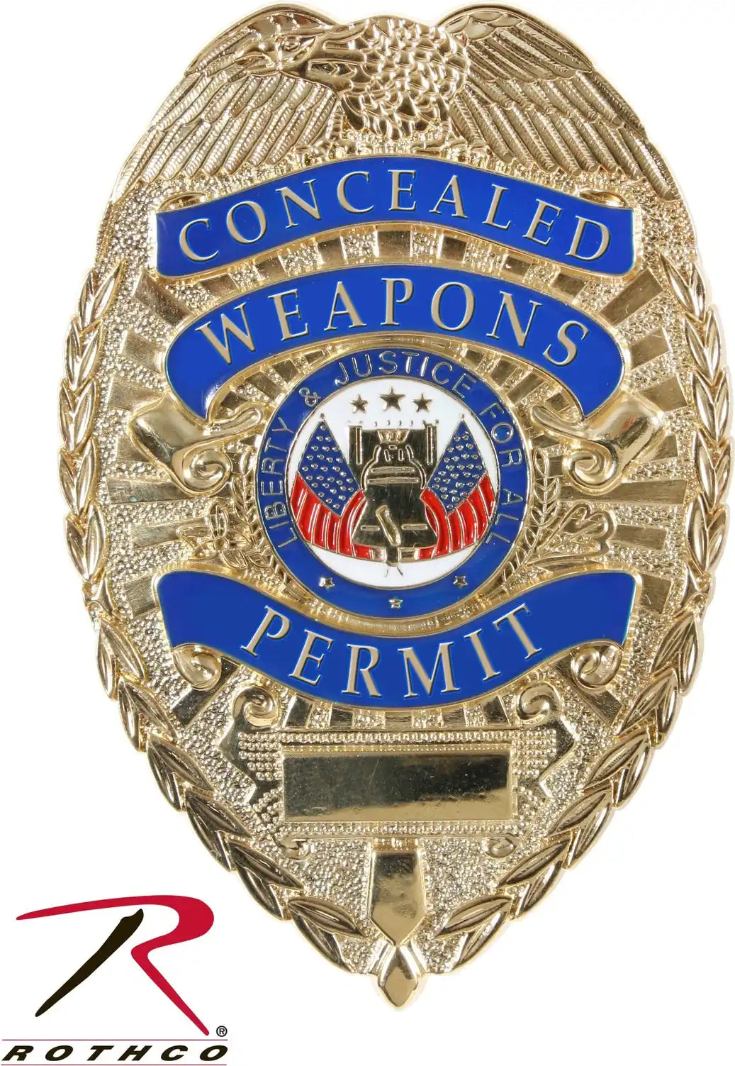 Rothco Deluxe ?Concealed Weapons Permit’ Badge