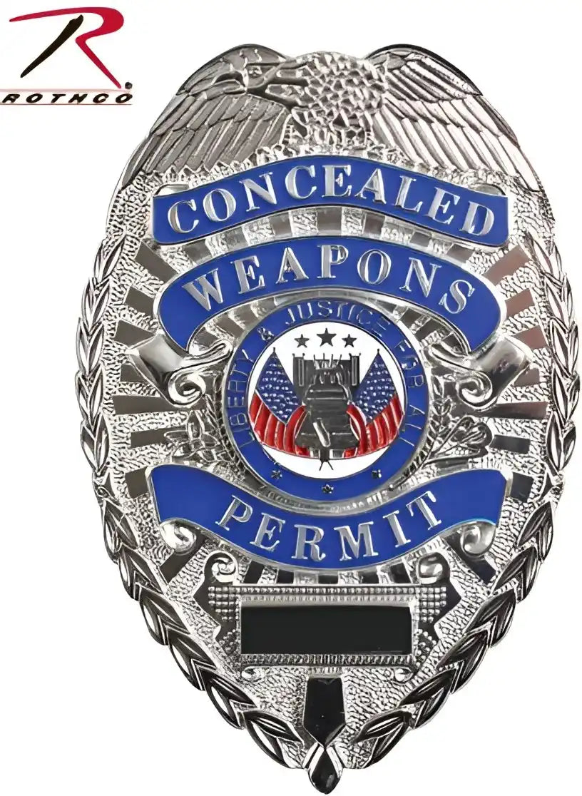 Rothco Deluxe ?Concealed Weapons Permit’ Badge
