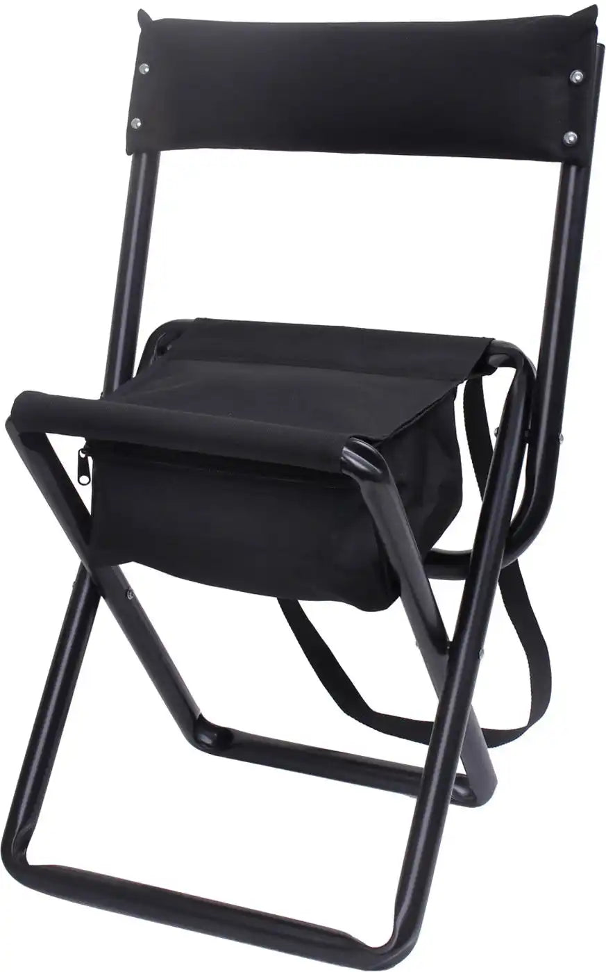 Rothco Deluxe Folding Stool with Pouch Black