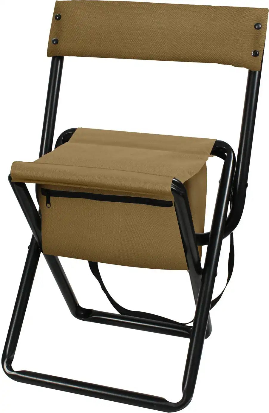 Rothco Deluxe Folding Stool with Pouch Coyote Brown