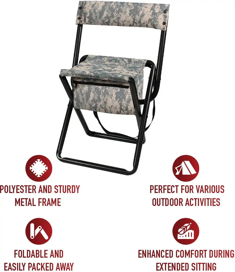 Rothco Deluxe Folding Stool with Pouch