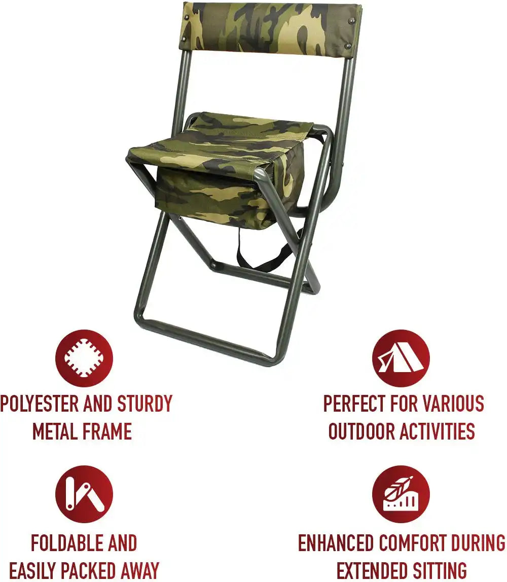 Rothco Deluxe Folding Stool with Pouch