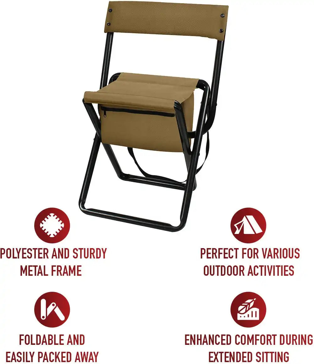 Rothco Deluxe Folding Stool with Pouch