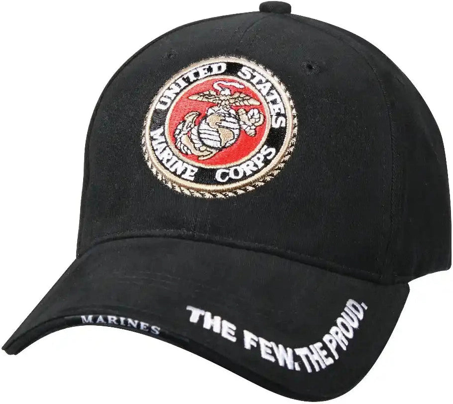 Rothco Deluxe Low Profile Cap with Usmc Eagle Globe & Anchor Logo