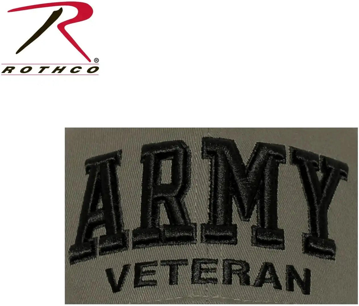 Rothco Deluxe Low Profile Military Branch Veteran Cap