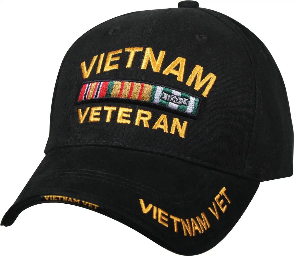 Rothco Deluxe Low Profile Vietnam Veteran Insignia Cap Black