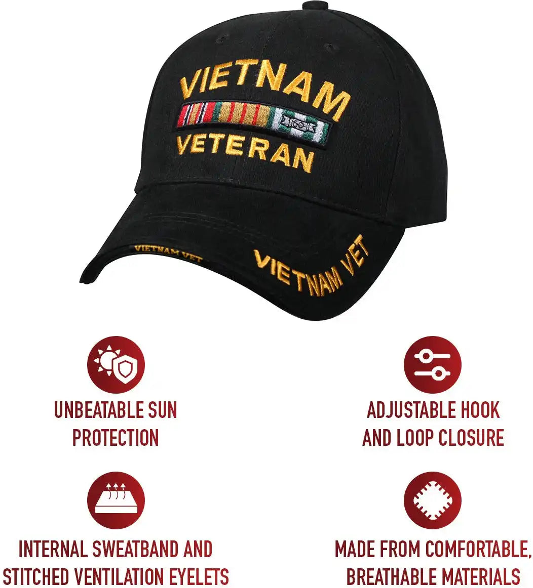 Rothco Deluxe Low Profile Vietnam Veteran Insignia Cap
