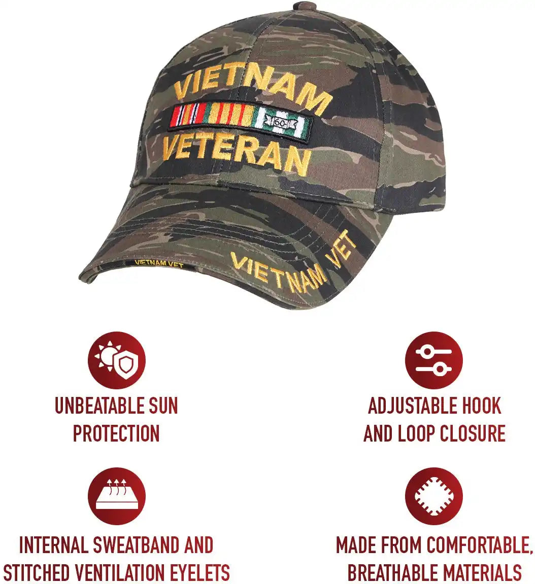 Rothco Deluxe Low Profile Vietnam Veteran Insignia Cap