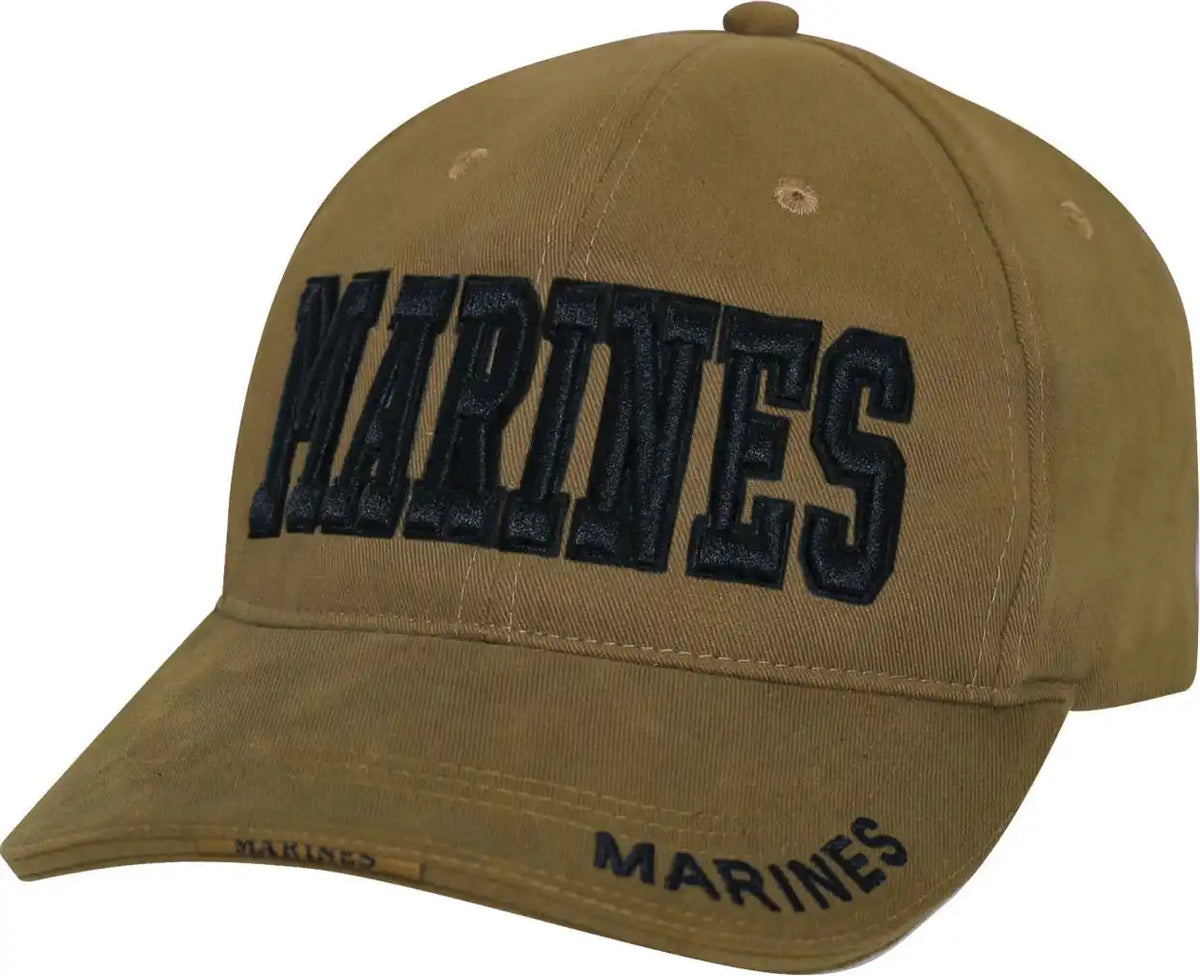 Rothco Deluxe Marines Low Profile Insignia Cap Coyote Brown / one Size