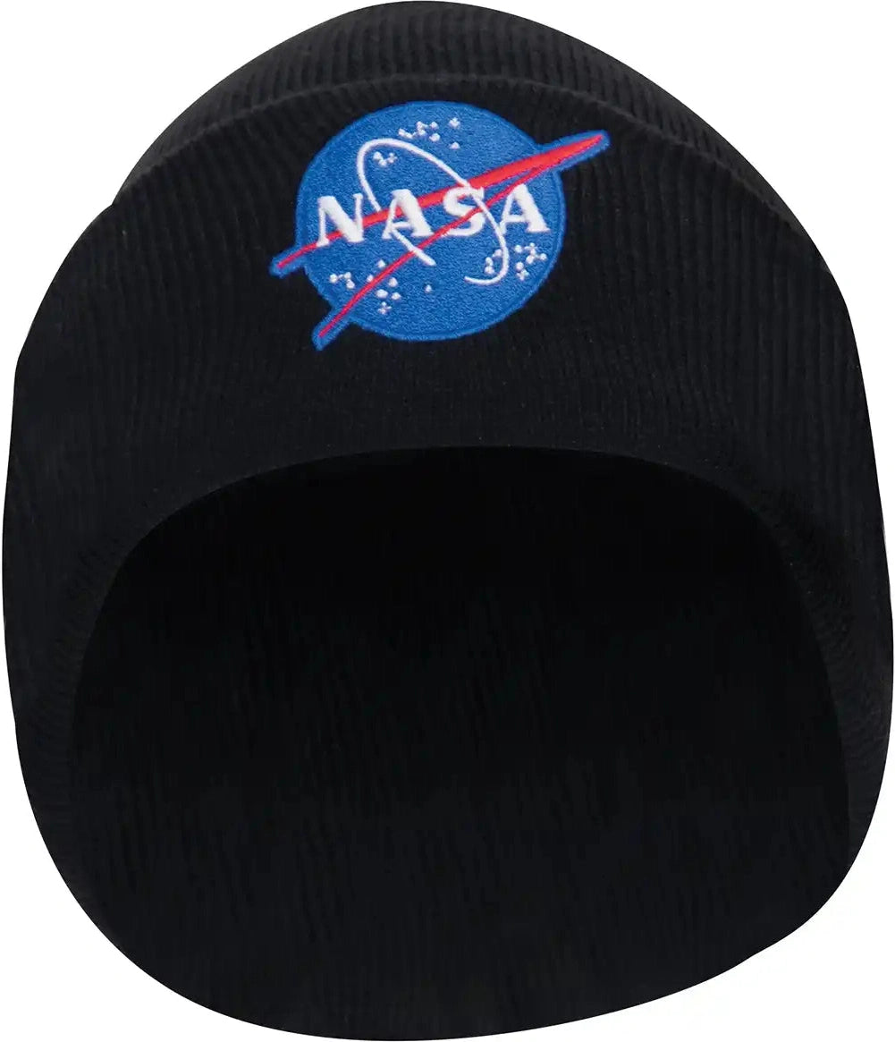 Rothco Deluxe Nasa Meatball Logo Embroidered Watch Cap Black / one Size