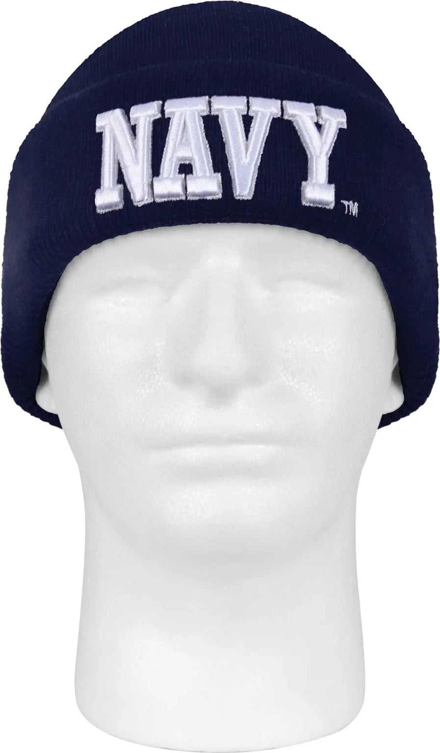 Rothco Deluxe Navy Embroidered Watch Cap Blue