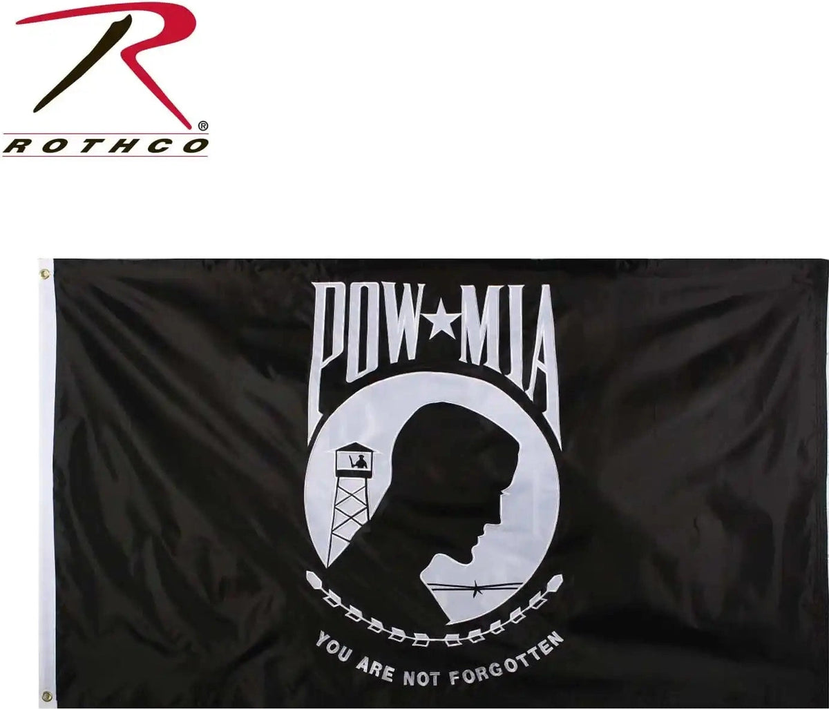 Rothco Deluxe Pow Mia Flag 3’ x 5’