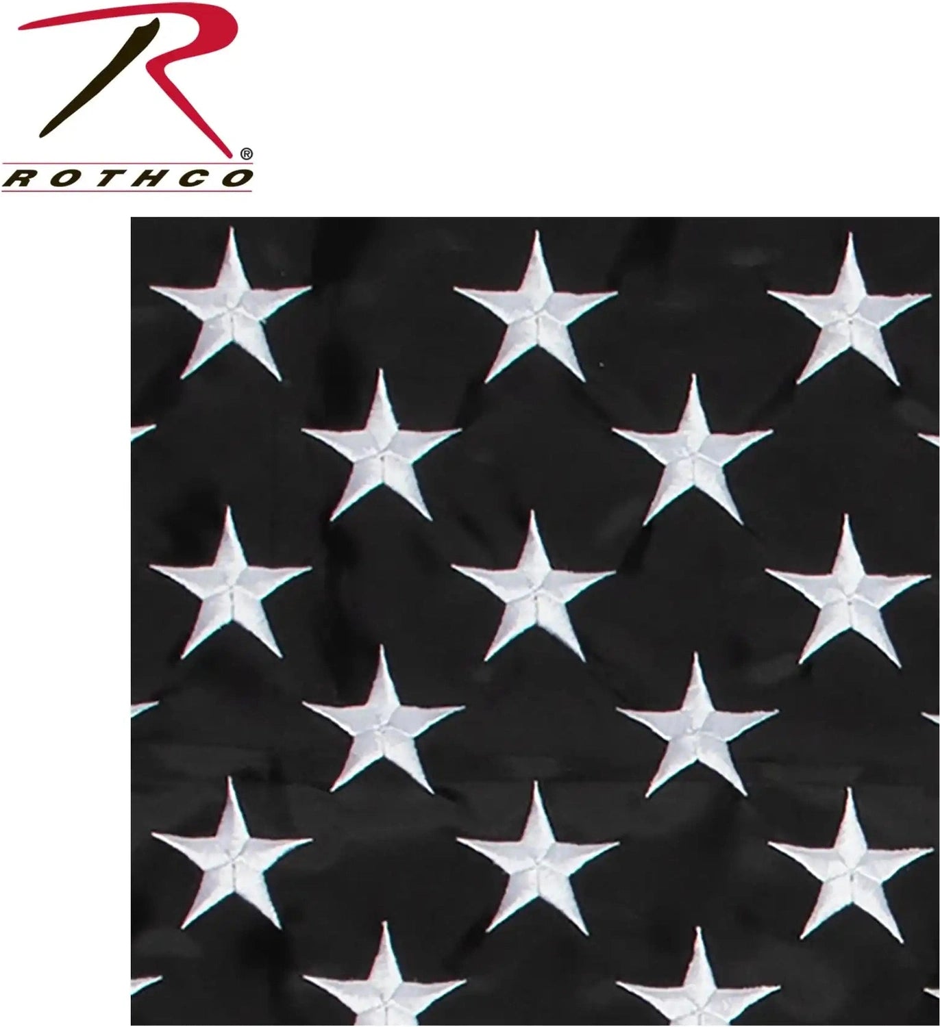 Rothco Deluxe Thin Red Line Flag / 3’ x 5’