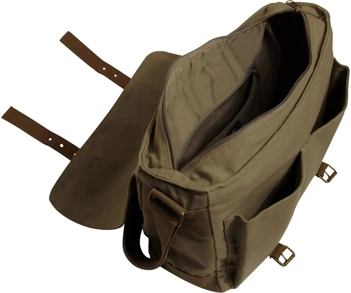 Rothco Deluxe Vintage Canvas Messenger Bag Olive Drab / one Size